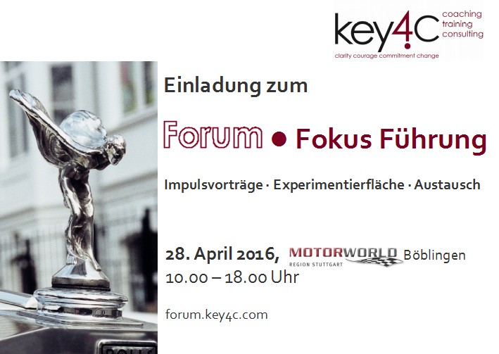 Einla­dung zum Forum Fokus Führung